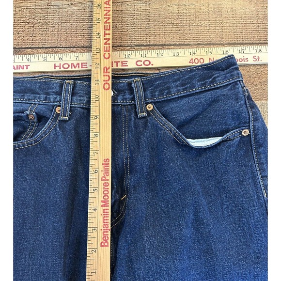 Levis 505 Jeans Mens Tag 34X30 Blue Denim Measures 32X29 Straight Leg - Picture 5 of 7